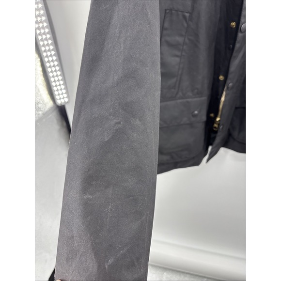 Barbour Bedale Thornproof Vintage A104 Black C48 Jacket Waxed Special Edition - Picture 7 of 16